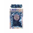 Trockene Glitzermischung Pixie Dust \"Midnight Blue\" Hologramm-Glitter in Nachtblau und Türkis