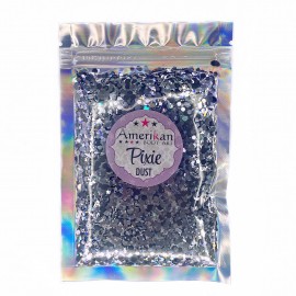 Trockene Glitzermischung Pixie Dust \"Rockstar\" füsiliergrauer und schwarzer Glitter