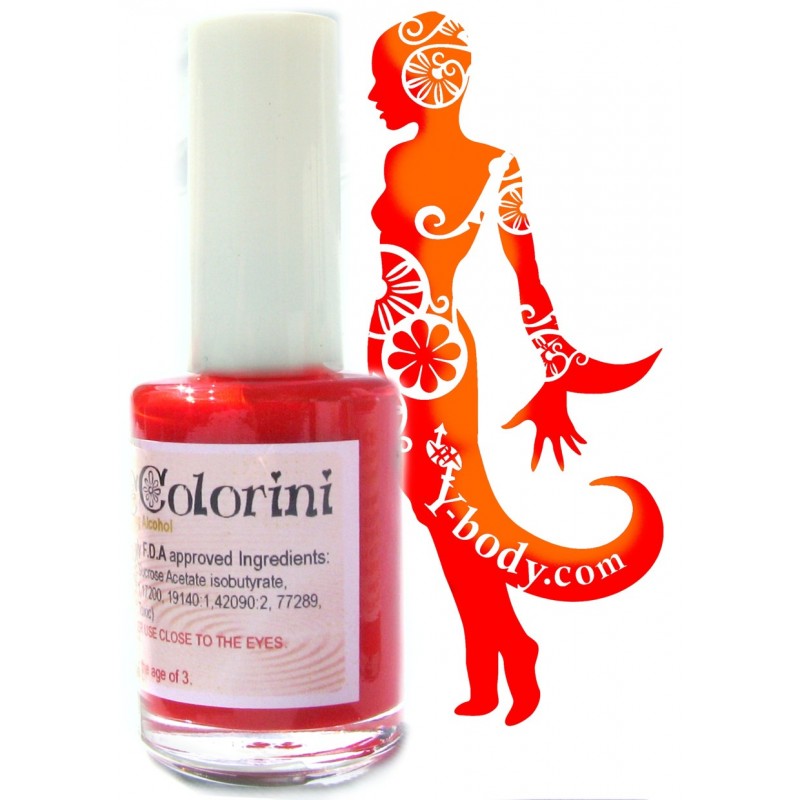 Colorini orange rouge transparent