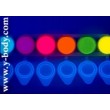 UV-glitterset - Behälter zu 6 Fluofarben 160ml