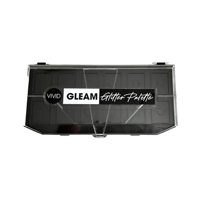 Palette vide à 12 fentes pour les crèmes pailletées Gleam Vivid Glitter Creams 