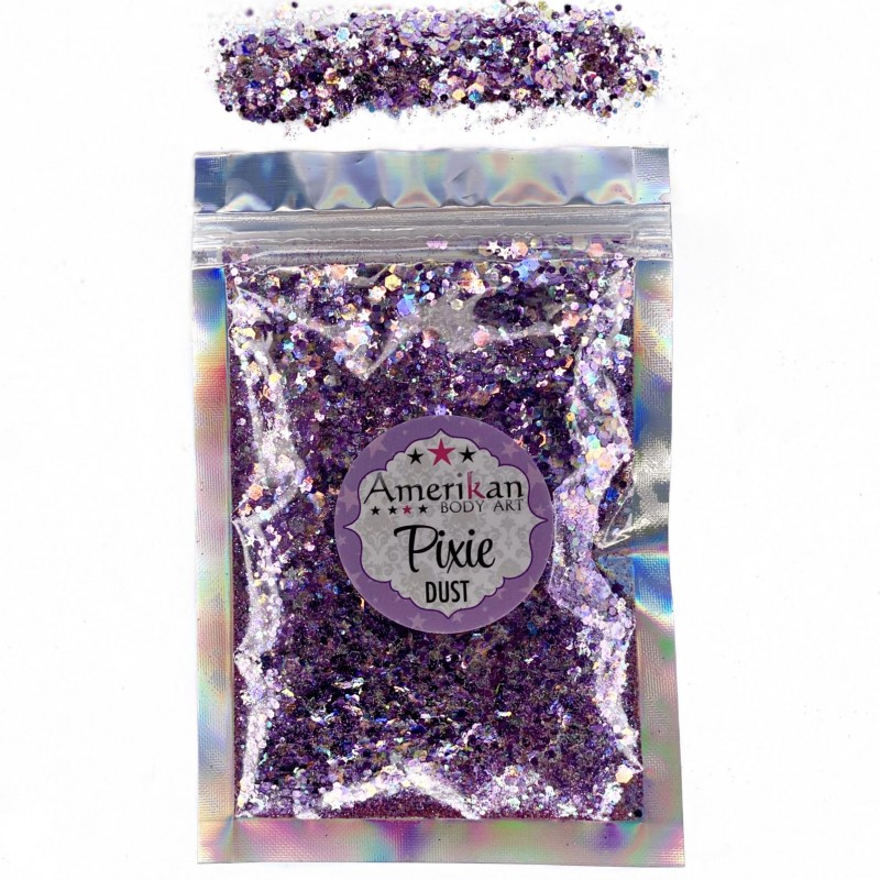 Trockene Glittermischung \"Purple Rain\" holografische Pailletten Lavendel