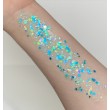 Trockene Glittermischung Pixie Dust in Beuteln zu 28.35g \"Blue Monday\" Hologramm-Glitter in Blau und Grün