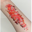 Trockene Glitzermischung Pixie Dust \"Drop Dead Red\" Mischung aus roten und kupferfarbenen Chunky Glitter