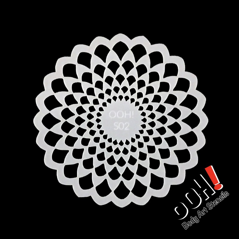 Schmink Schablonen - Mermaid Scales - Ooh Stencil - Sphere