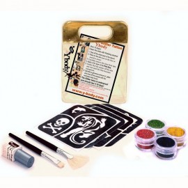 Kit de tatouages temporaire à paillettes - Fun set pour garçons