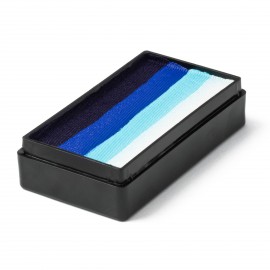 Dolphin Dive One Stroke (25g) von Global Colours Dunkelblau, Ultrablau, Babyblau, Weiß.
