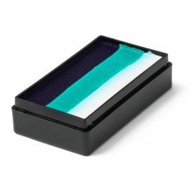 Frozen Princess One Stroke (25 g) Global, Dunkelblau, Teal, Weiß.