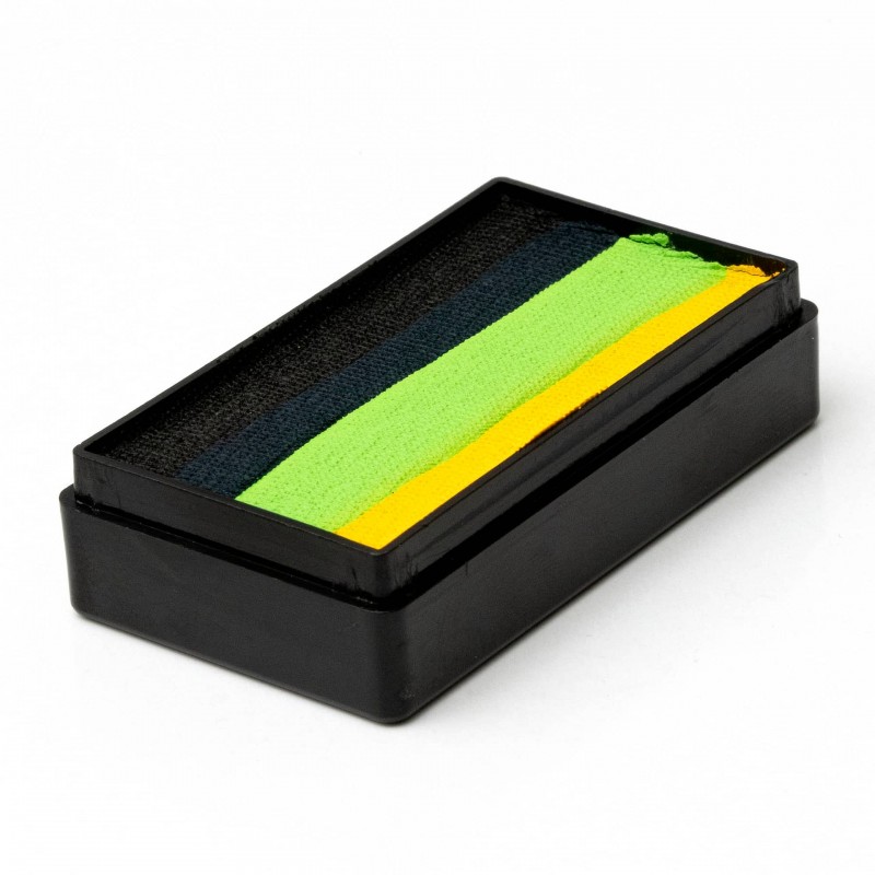 Snake Skin One Stroke (25 g) Global, Noir, Vert foncé, Vert citron, Jaune.