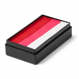 Ruby Rose One Stroke (25g) von Global Colours, Rouge, Rose, Blanc.