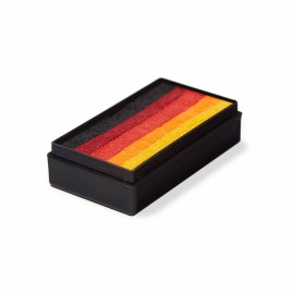 Dragon Fire - 25g One Stroke Magnetic Face & BodyArt FX Cake Paint. Strong Black, Old Red, Red, Neon Orange, Yellow.