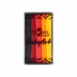 Dragon Fire - 25g One Stroke Magnetic Face & BodyArt FX Cake Paint. Noir fort, Vieux rouge, Rouge, Orange néon, Jaune.