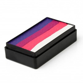 Unicorn Kiss - 25g One Stroke Magnetic Face & BodyArt FX Cake Paint, Violett, Magenta, Pink, Weiß.