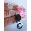 Farbringe mit Multifunktionsdeckel, für Kiomi Aquacream, Mehron Liquid Make-up, Tattoo-Tinte, kosmetische Klebstoffe. Rosa