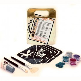 Kit de tatouages temporaire à paillettes - Fun set pour filles 