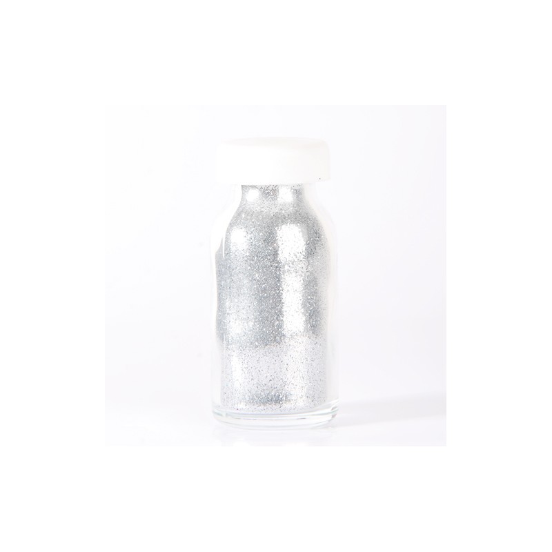 Paillettes pour tattoo et maquillages - Argent - 10ml