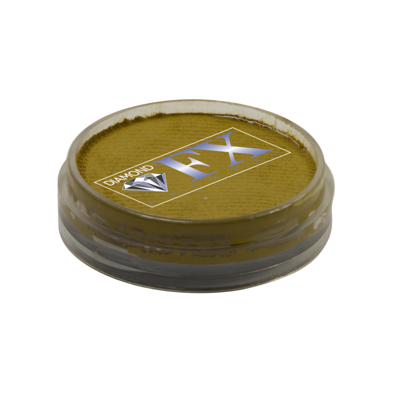 Fard à eau pour maquillage enfants et adultes DFX ogre essentiel 10gr. couleur Beige - Jaune Recharge Palette 