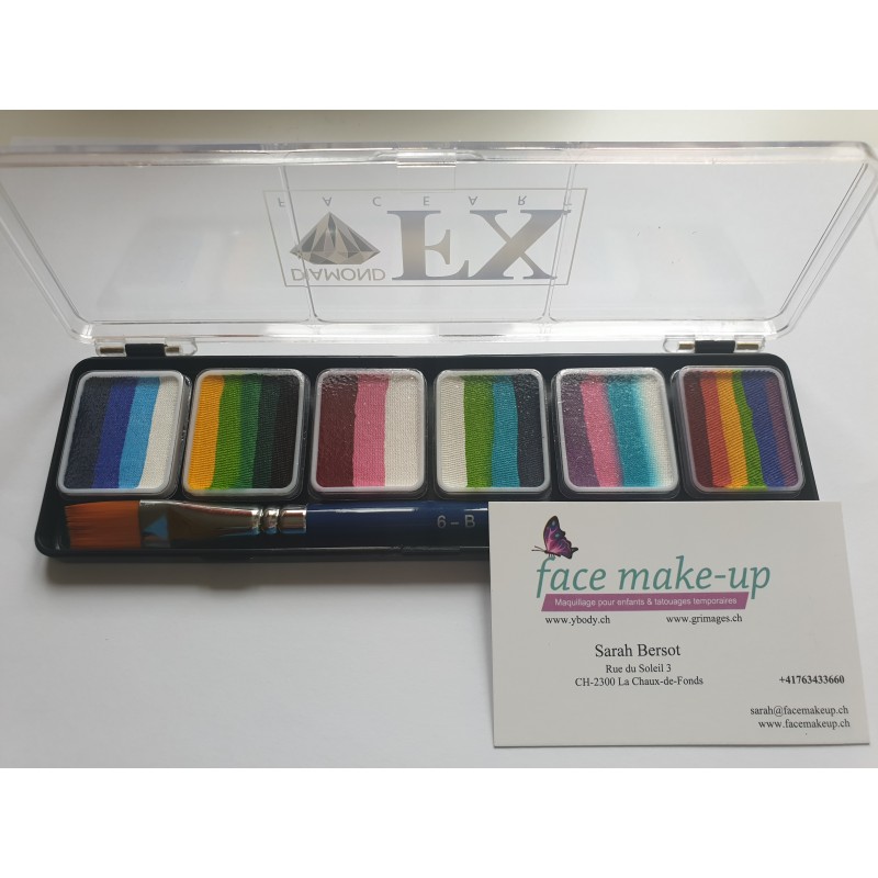 Palette de fard à eau pour maquillage DFX - Splitcake SHINE