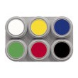 Maquillage à l\'eau, conçu pour le maquillage du visage et corporel - Palette A6 Grimas