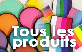 Tous les produits de maquillages enfants et effets spéciaux, ainsi que les tatouages temporaires de Face Make-up